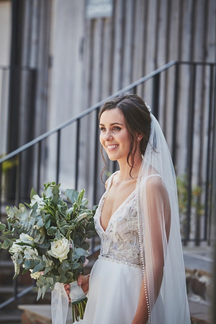 relaxed wedding photography Upton Barn and walled garden Devon